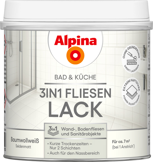 AP 3in1 Fliesenlack Weiß 500ml