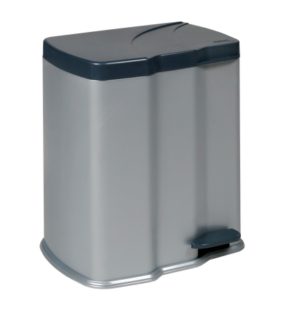 Treteimer Gunnar 7 L + 15 L light silver
