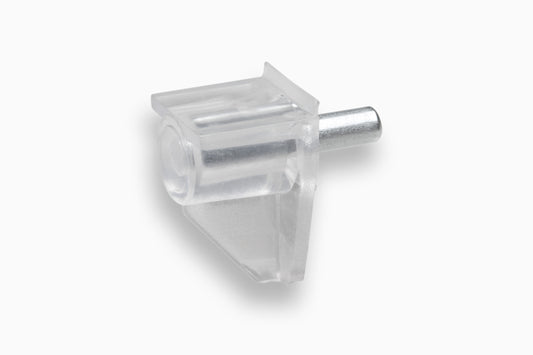 Bodenträger 5 mm, transparent Stahlstift, 20 St.