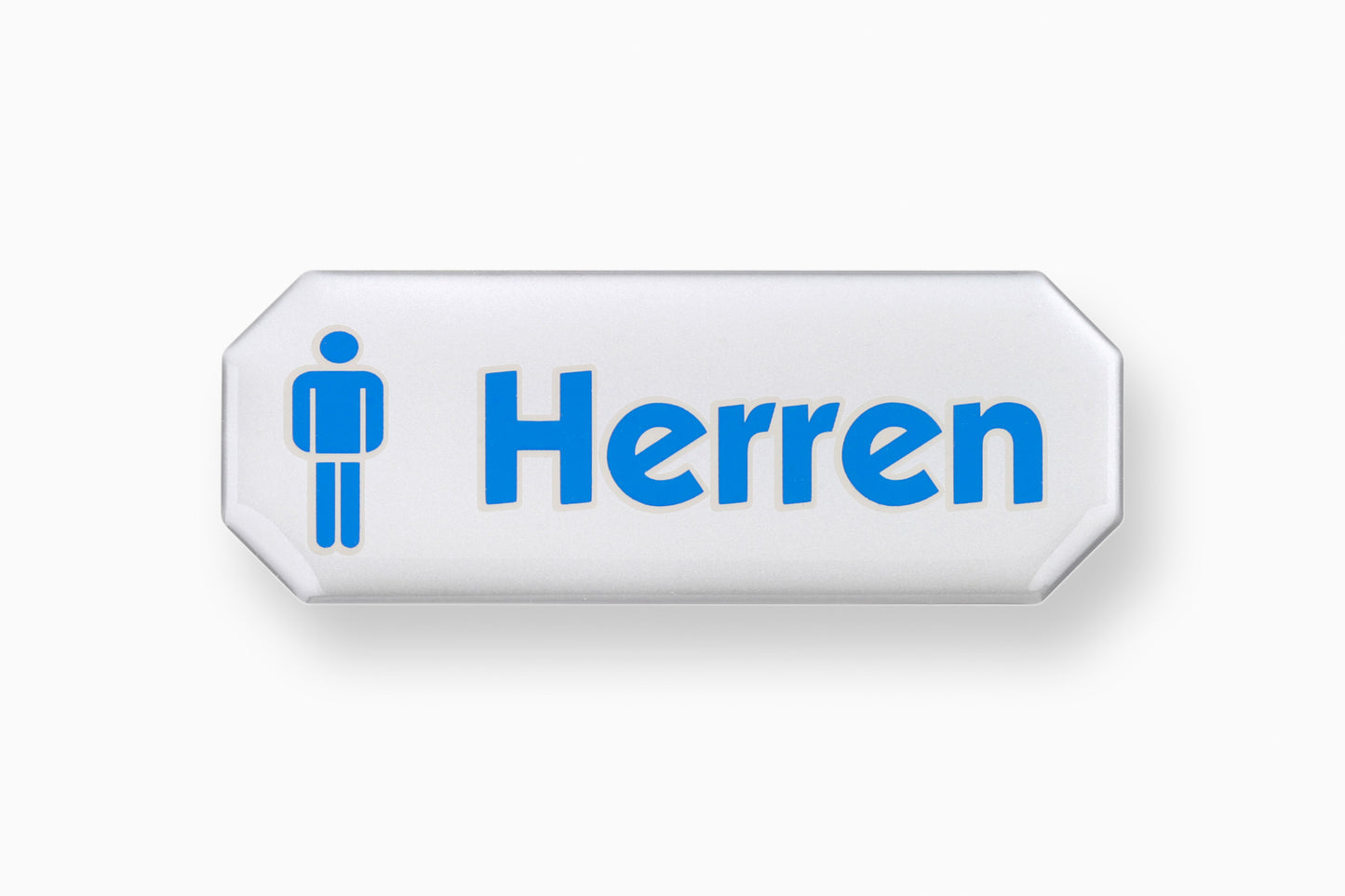 3D Hinweisschild Symbol Herren 107x40 mm, KS, selbstklebend