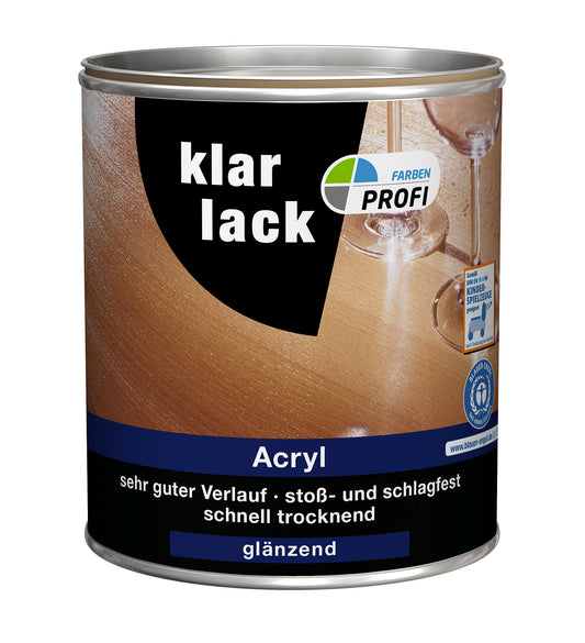 Klarlack glänzend 750 ml