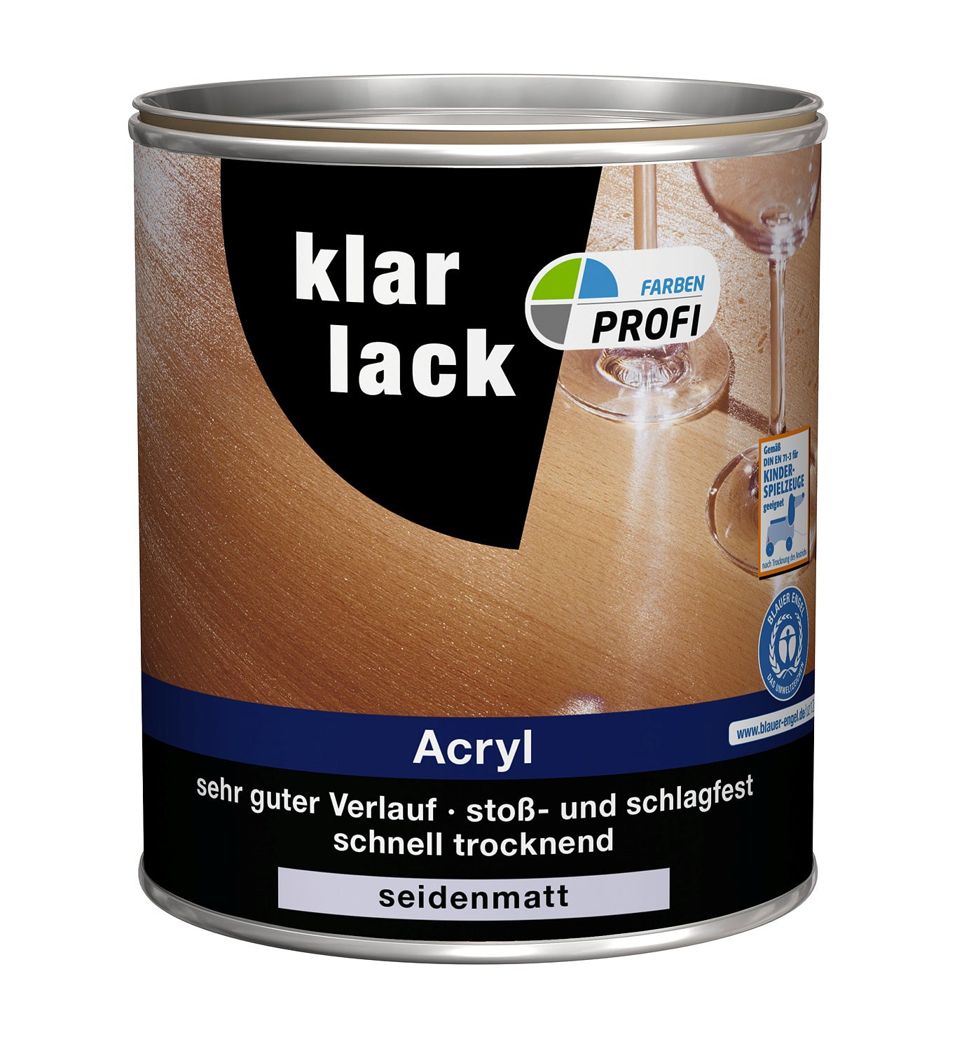 Klarlack seidenmatt 750 ml