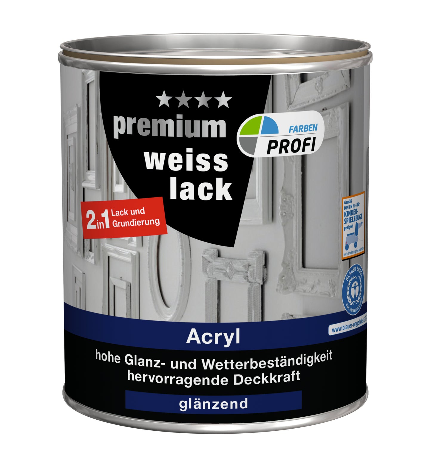 Weisslack glänzend 750 ml