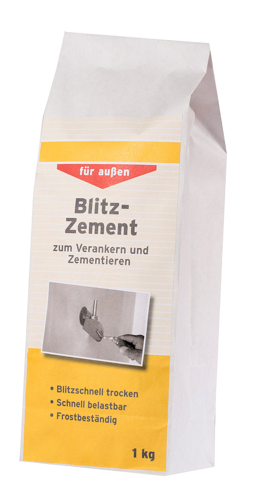 Blitzzement 1 kg für Innen und Außen