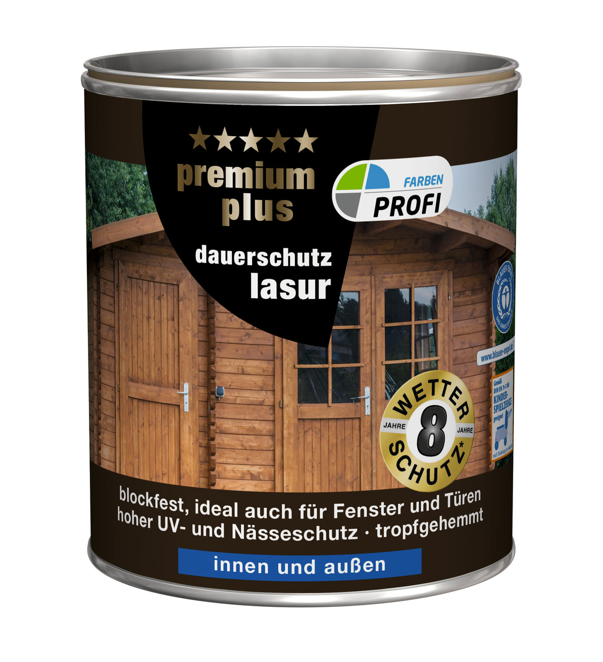PROFI PremiumPlus Dauerschutzlasur Teak 2,5 L