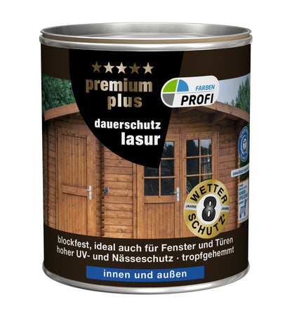 PROFI PremiumPlus Dauerschutzlasur Teak 2,5 L