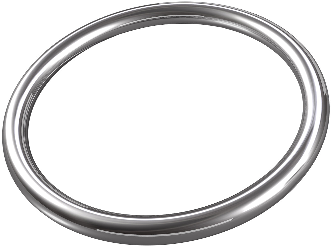 Runder Ring aus Edelstahl, geschweißt (SB-Box) 4 mm SB-Box 2 Stück