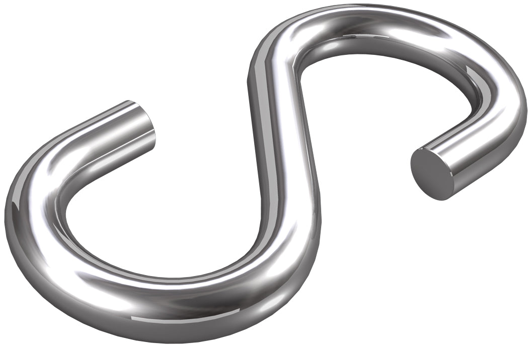 S-Haken 6mm, Edelstahl,