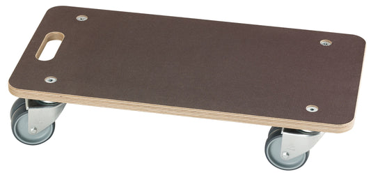 Transporthilfe Cargo Double 575x290mm, Siebdruckplatte, Tragkraft 400kg 575x290mm,TPE-Doppelrolle 75mm