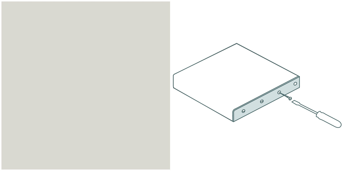 Arbeitsplatten Endschutzleiste 600x4x40 mm | silber