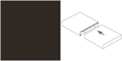 Arbeitsplatten Pilzprofilleiste 600x12x40 mm | brüniert