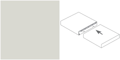 Arbeitsplatten Pilzprofilleiste 600x12x40 mm | silber