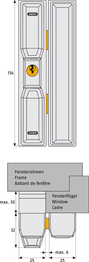 Fenstersicherung FTS88 W SB