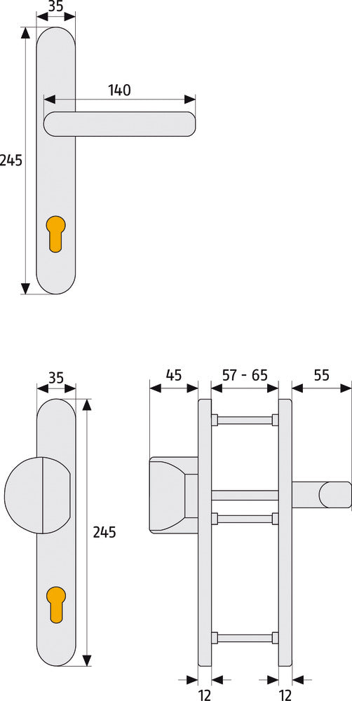 Schutzbeschlag SRG92 W SB