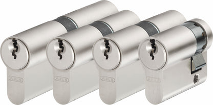 ABUS Profilzylinder-Set 30/30 4-Stück | 5 Schlüssel E20NP