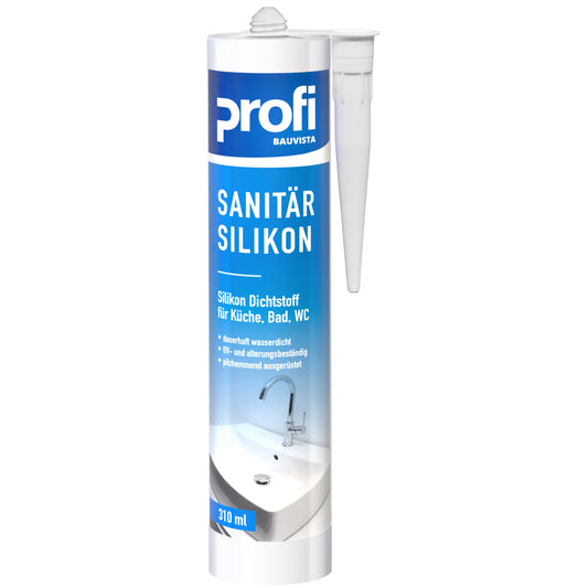 PROFI Sanitär Silikon 310 ml, Silbergrau