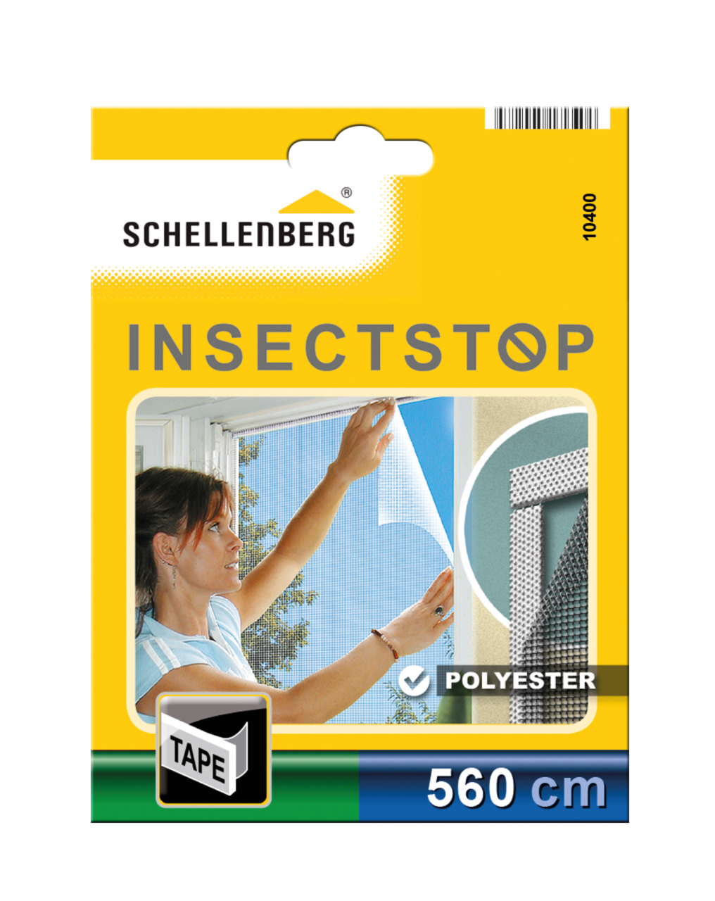 Schellenberg Befestigungsband für Polyester-Fliegengitter, semi-transparent