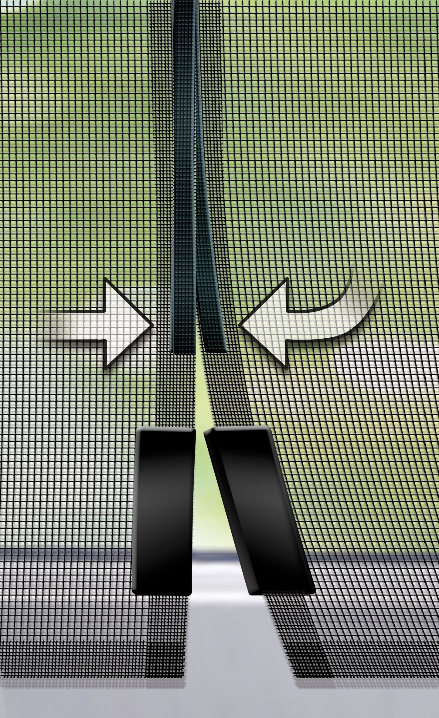 Schellenberg Fliegengitter-Magnetvorhang 90 x 210 cm | anthrazit