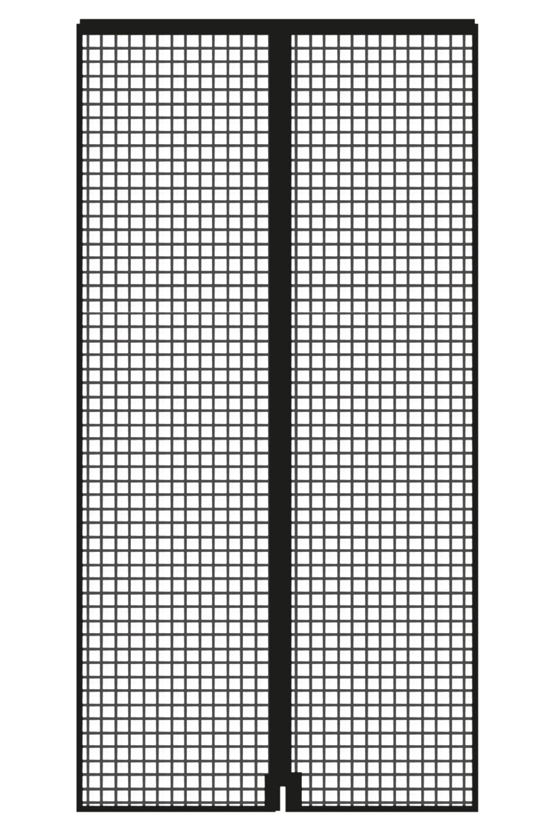 Schellenberg Fliegengitter-Magnetvorhang 90 x 210 cm | anthrazit