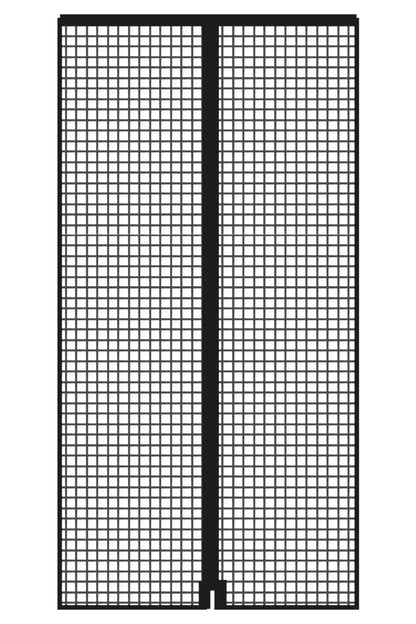 Schellenberg Fliegengitter-Magnetvorhang 90 x 210 cm | anthrazit