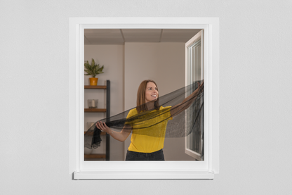 Schellenberg Fliegengitter 130 x 150 cm für Fenster | anthrazit