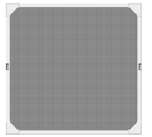 Schellenberg Fliegengitter-Magnetrahmen mit Fiberglasgewebe 100 x 120 cm | weiß