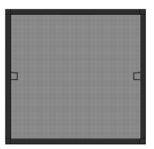 Schellenberg Insektenschutzfenster "PLUS" 100 x 120 cm mit Alurahmen | anthrazit