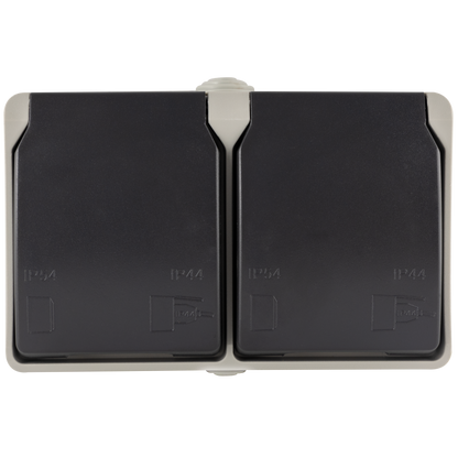 REV Aquabase Steckdose 2-fach Aufputz | IP44