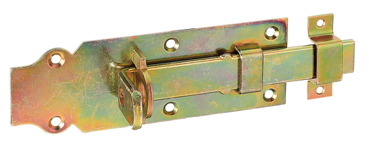 Schlossriegel 160 mm für Stalltür, Gartentor gelbverzinkt 160x56x22 mm