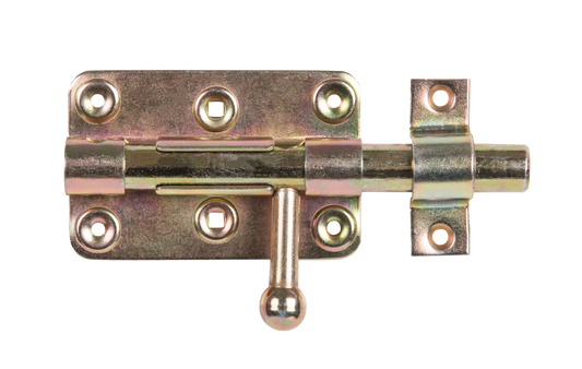 Bolzen-Schlossriegel,gbvz,bef.Schl99/140 100x160x60x140mm,vzbunt chrom.