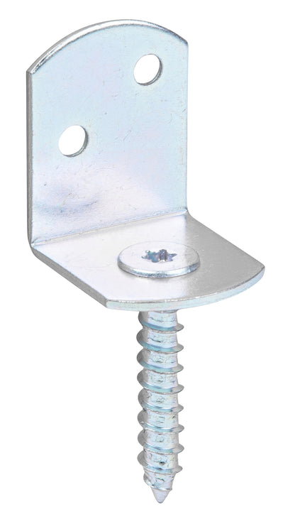 Flechtzaunhalter L-Form, vz bunt chrom.