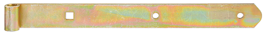 Ladenband, gerade/abgerundet, Ø10x400x30x3 mm, gbvz. 400x10x30 mm, vz bunt chrom.