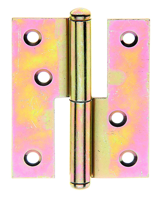 Aushebescharnier links Scharnier 65x80 mm gelbverzinkt
