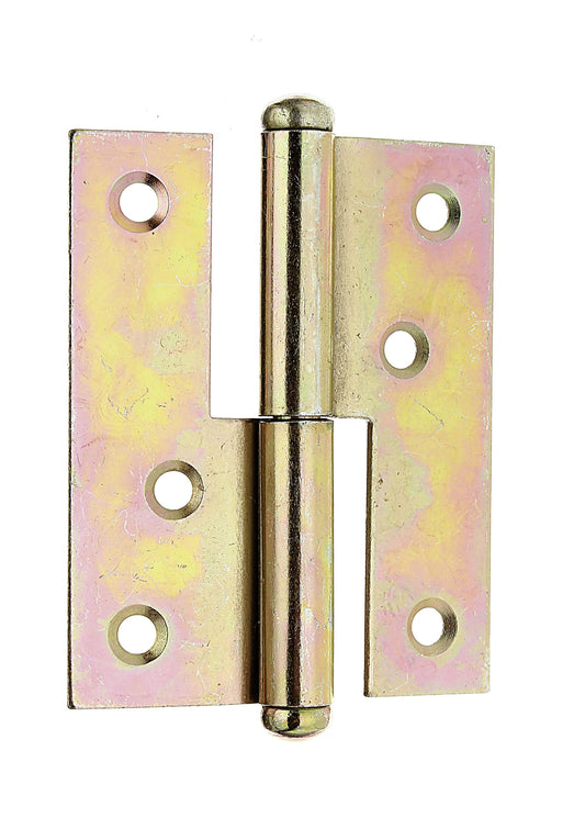 Aushebescharnier rechts Scharnier 65x80 mm gelbverzinkt