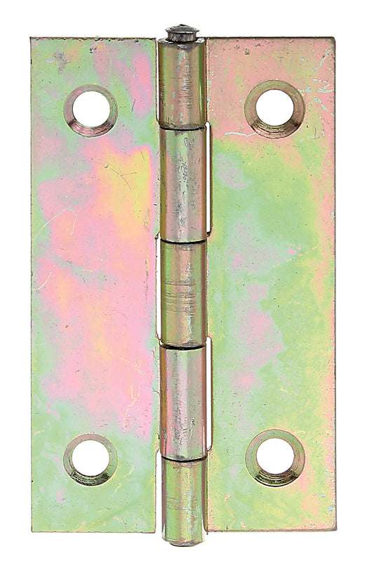 Scharnier schmal, gbvz., 51x30x0,75 mm 51x32 mm, vz bunt chrom.