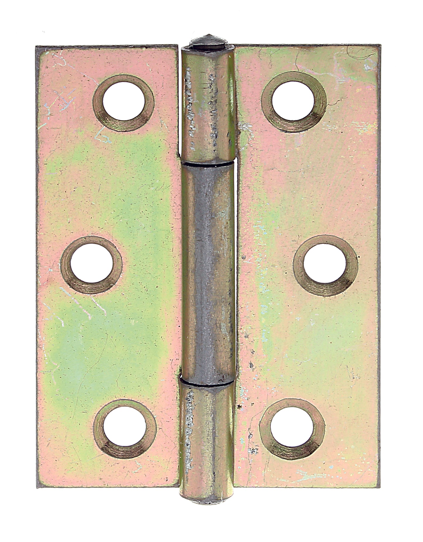 Scharnier halbbreit, gbvz., 51x37x1 mm 50x39 mm, vz bunt chrom.