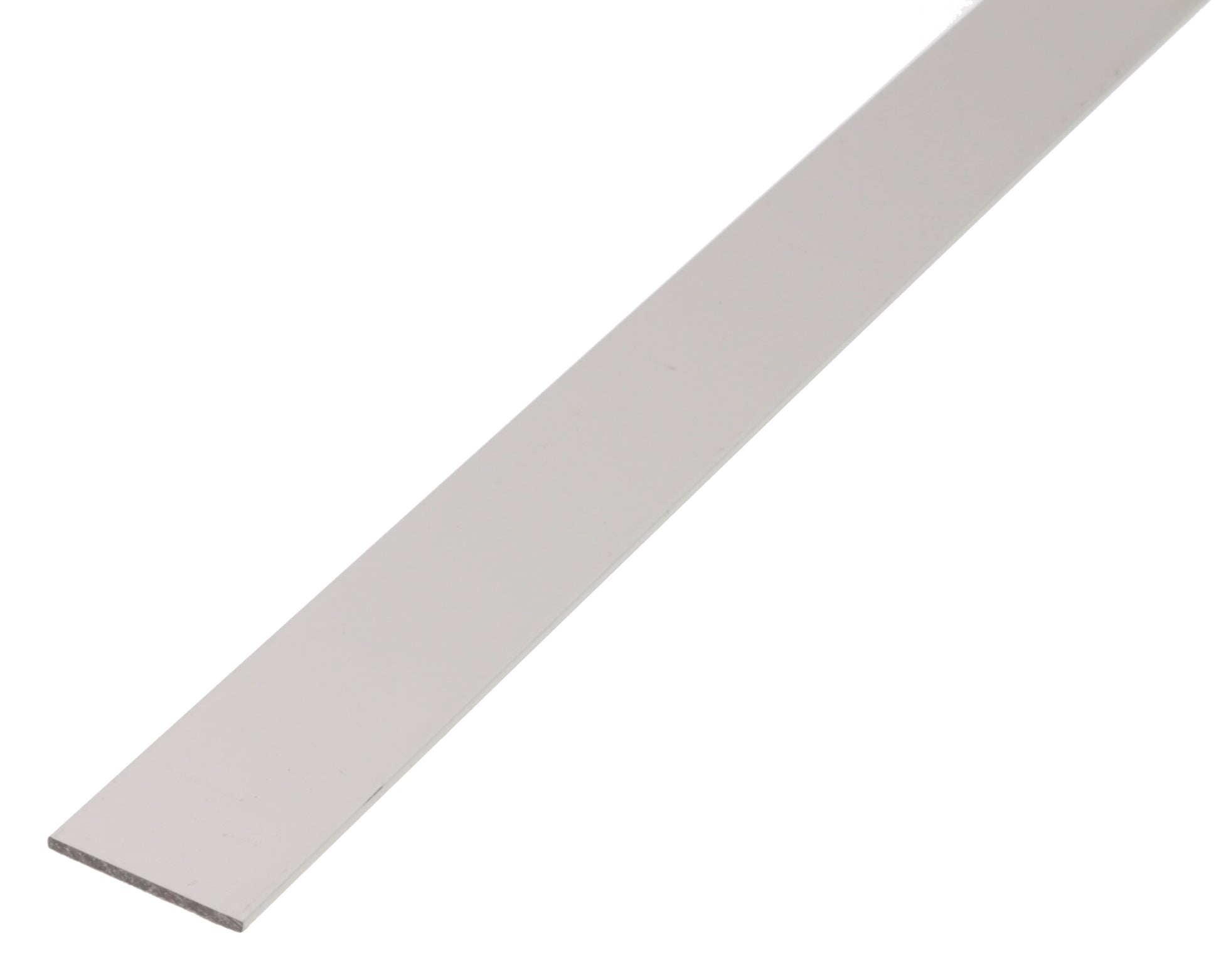 Flachstange Alu-silber-elox., 20x2 mm, 1 m Alu silberfarbig eloxiert