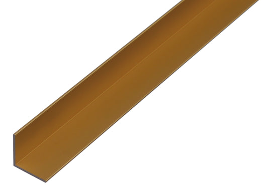 Winkelprofil Alu-goldf.-elox., 10x10x2 mm, 1m Alu goldfarbig eloxiert