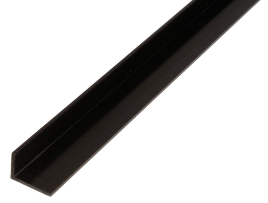 Winkelprofil Kunstst. schwarz, 10x40x2 mm, 1m Kunststoff schwarz