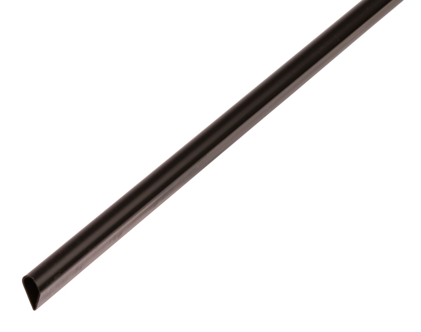 Klemmprofil Kunststoff weiß, 15x0,9 mm, 1m Kunststoff schwarz