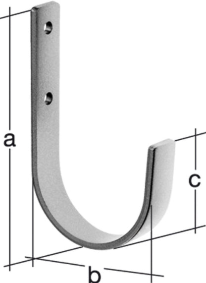 Wandhaken / Flaschenkastenh., 90x30x35mm, blvz. vz 90x30x35mm