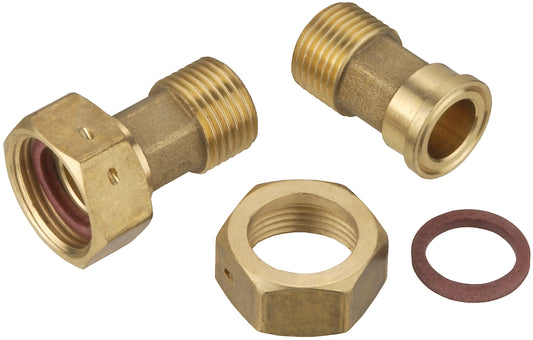 Anschluss-Verschraubung Messing 1/2" 