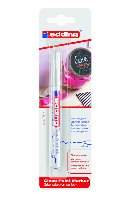 edding 780 Glanzlackmarker 1er-Blister weiß