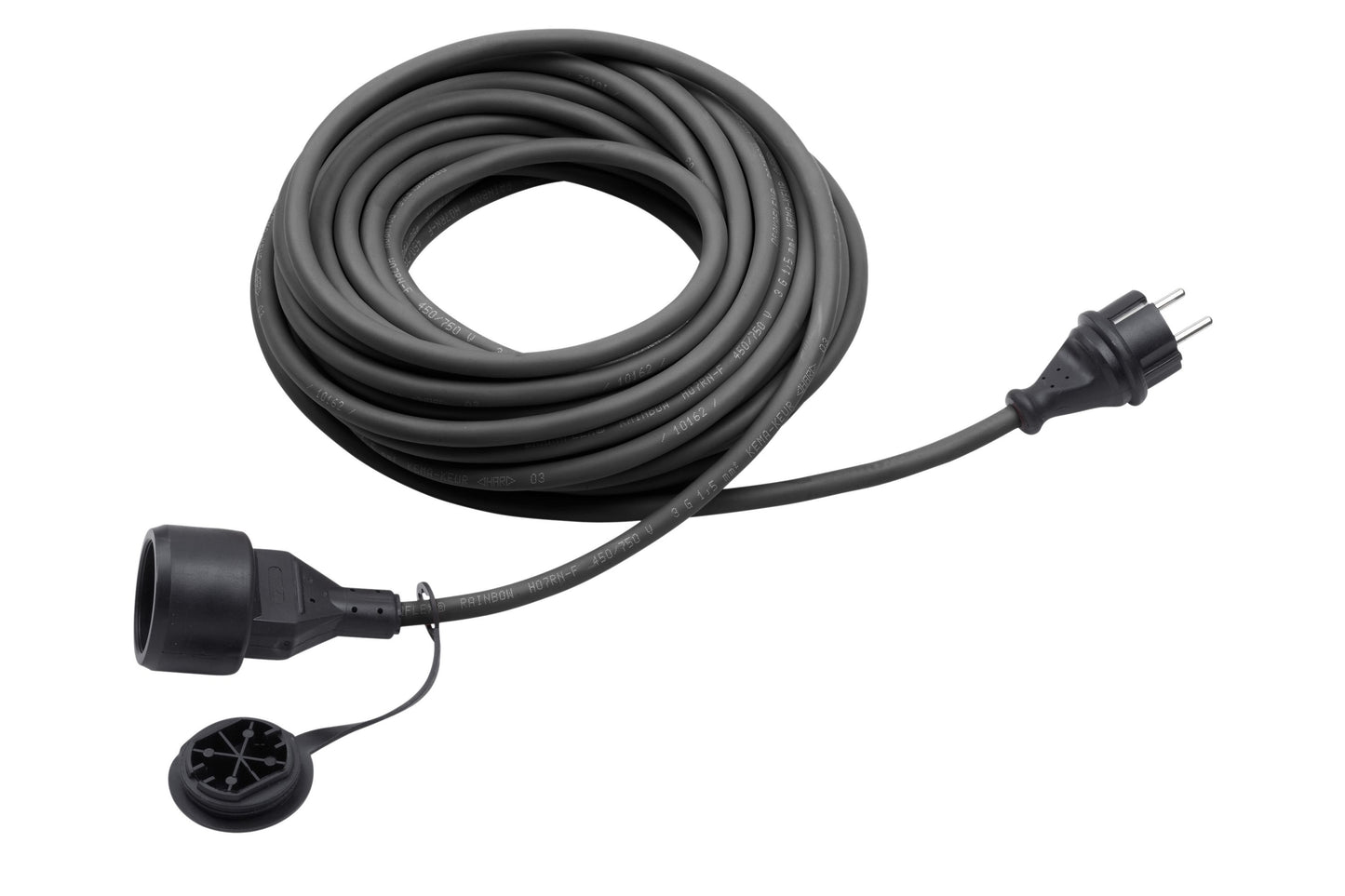 Verlängerungskabel IP44 schwarz 25m