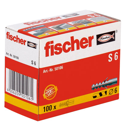 Fischer Dübel S6 | 100 Stück