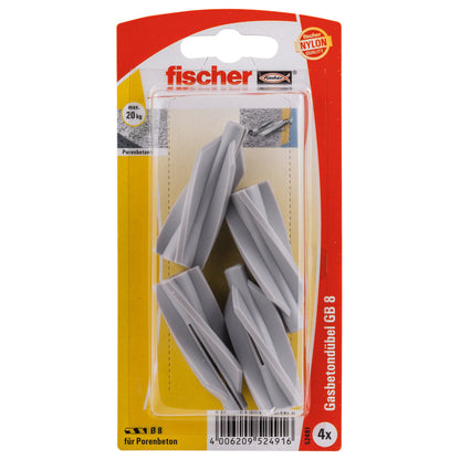 fischer Gasbetondübel GB 8 GB8K (4 Stck)