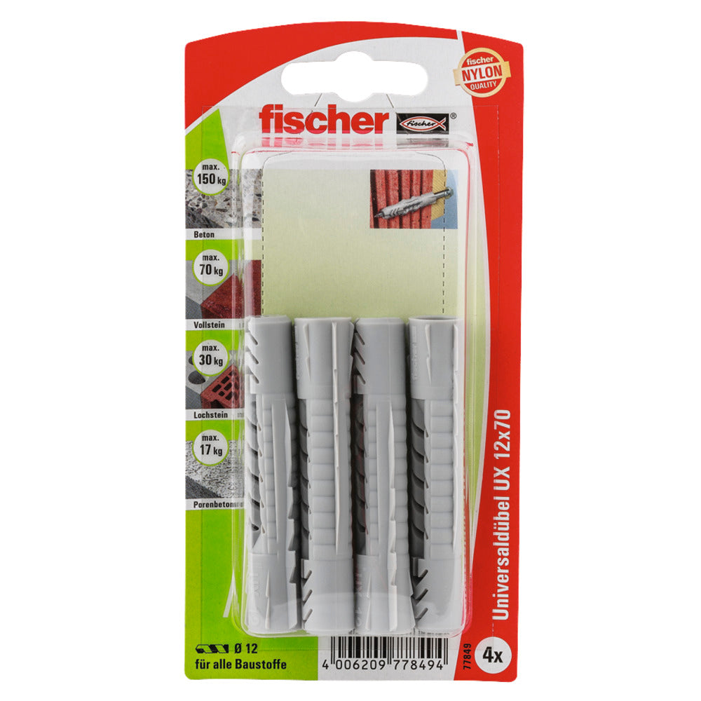 Fischer Universaldübel UX 12x70 | 4 Stück