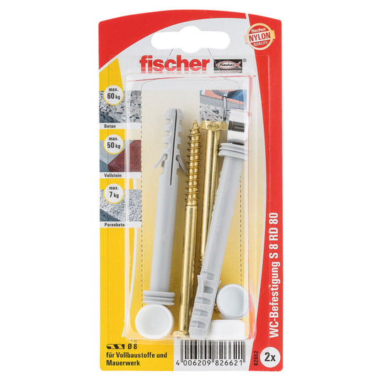 fischer WC - Befestigung S 8 RD 80 S8RD80CRK (2 Stck)