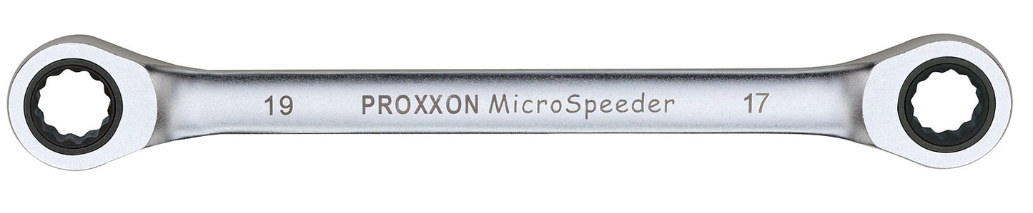 PROXXON-Doppelring-MicroSpeeder 17 x 19 mm Ratschenschlüssel 17 x 19 mm