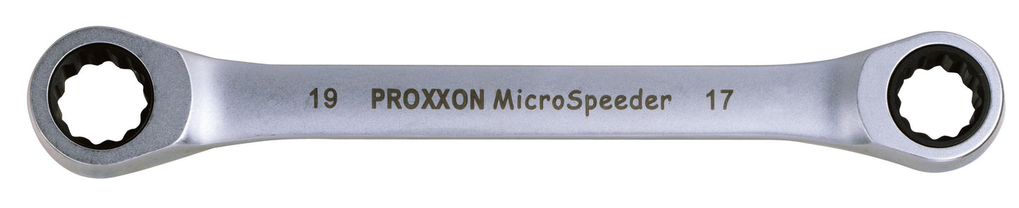 PROXXON-Doppelring-MicroSpeeder 17 x 19 mm Ratschenschlüssel 17 x 19 mm